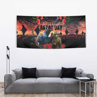New Zealand ANZAC Day Tapestry Tui Bird and Kiwi Bird Soldier - Forever in My Thoughts LT03 - Polynesian Pride