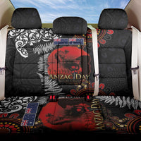 Australia and New Zealand ANZAC Day Back Car Seat Cover Aboriginal and Maori Art Pattern - Gallipoli Lest We Forget LT03 One Size Black - Polynesian Pride