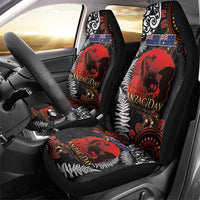 Australia and New Zealand ANZAC Day Car Seat Cover Aboriginal and Maori Art Pattern - Gallipoli Lest We Forget LT03 - Polynesian Pride