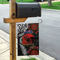 Australia and New Zealand ANZAC Day Garden Flag Aboriginal and Maori Art Pattern - Gallipoli Lest We Forget LT03 - Polynesian Pride