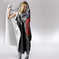 Australia and New Zealand ANZAC Day Hooded Blanket Aboriginal and Maori Art Pattern - Gallipoli Lest We Forget LT03 - Polynesian Pride