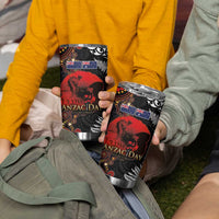 Australia and New Zealand ANZAC Day Tumbler Cup Aboriginal and Maori Art Pattern Gallipoli Lest We Forget LT03 - Polynesian Pride