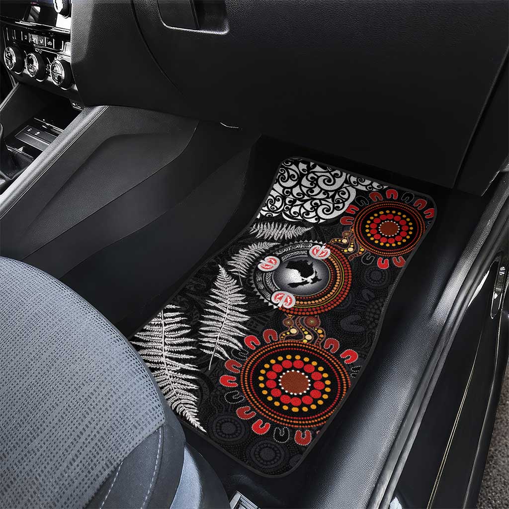 Australia and New Zealand Together Car Mats Aboriginal and Maori Art Tattoo LT03 - Polynesian Pride