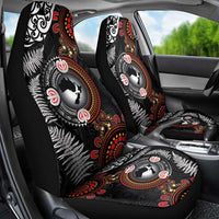 Australia and New Zealand Together Car Seat Cover Aboriginal and Maori Art Tattoo LT03 - Polynesian Pride