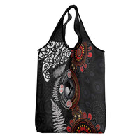 Australia and New Zealand Together Grocery Bag Aboriginal and Maori Art Tattoo LT03 - Polynesian Pride