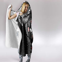Australia and New Zealand Together Hooded Blanket Aboriginal and Maori Art Tattoo LT03 - Polynesian Pride