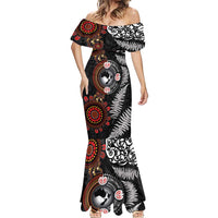 Australia and New Zealand Together Mermaid Dress Aboriginal and Maori Art Tattoo LT03 - Polynesian Pride
