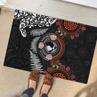 Australia and New Zealand Together Rubber Doormat Aboriginal and Maori Art Tattoo LT03 - Polynesian Pride