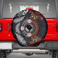 Australia and New Zealand Together Spare Tire Cover Aboriginal and Maori Art Tattoo LT03 - Polynesian Pride