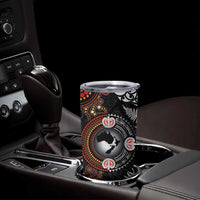 Australia and New Zealand Together Tumbler Cup Aboriginal and Maori Art Tattoo LT03 - Polynesian Pride