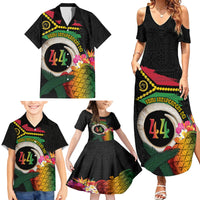 Vanuatu Selebretem 44th Indipendens Dei Family Matching Summer Maxi Dress and Hawaiian Shirt Sand Drawing Turtle Melanesian Vibes LT03 - Polynesian Pride