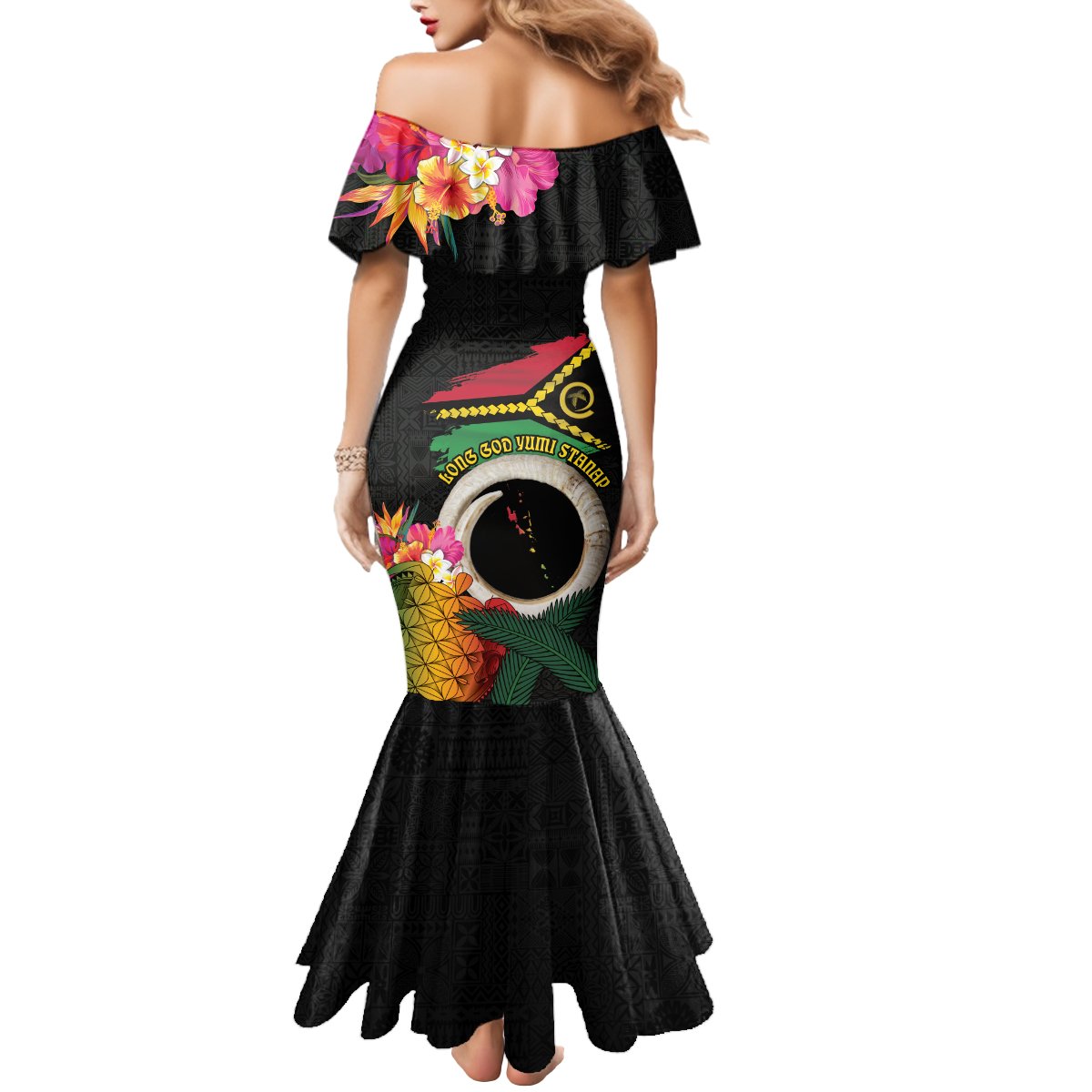 Vanuatu Selebretem 44th Indipendens Dei Mermaid Dress Sand Drawing Turtle Melanesian Vibes