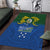 Solomon Islands Area Rug The Guardians-Tribal Crocodile and Shark Melanesian Tattoo