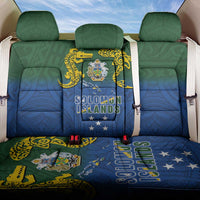 Solomon Islands Back Car Seat Cover The Guardians-Tribal Crocodile and Shark Melanesian Tattoo LT03 One Size Green - Polynesian Pride