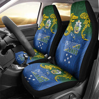 Solomon Islands Car Seat Cover The Guardians-Tribal Crocodile and Shark Melanesian Tattoo LT03 - Polynesian Pride