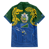 Solomon Islands Hawaiian Shirt The Guardians-Tribal Crocodile and Shark Melanesian Tattoo LT03 - Polynesian Pride