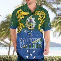 Solomon Islands Hawaiian Shirt The Guardians-Tribal Crocodile and Shark Melanesian Tattoo LT03 - Polynesian Pride