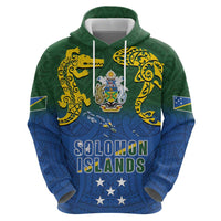 Solomon Islands Hoodie The Guardians-Tribal Crocodile and Shark Melanesian Tattoo LT03 - Polynesian Pride