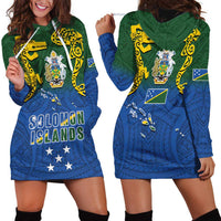 Solomon Islands Hoodie Dress The Guardians-Tribal Crocodile and Shark Melanesian Tattoo LT03 - Polynesian Pride