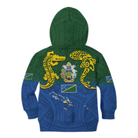 Solomon Islands Kid Hoodie The Guardians-Tribal Crocodile and Shark Melanesian Tattoo LT03 - Polynesian Pride