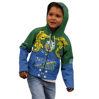 Solomon Islands Kid Hoodie The Guardians-Tribal Crocodile and Shark Melanesian Tattoo LT03 - Polynesian Pride
