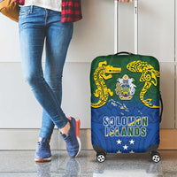 Solomon Islands Luggage Cover The Guardians-Tribal Crocodile and Shark Melanesian Tattoo LT03 - Polynesian Pride