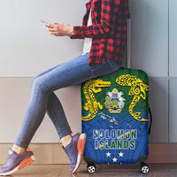 Solomon Islands Luggage Cover The Guardians-Tribal Crocodile and Shark Melanesian Tattoo LT03 - Polynesian Pride
