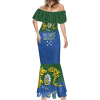 Solomon Islands Mermaid Dress The Guardians-Tribal Crocodile and Shark Melanesian Tattoo LT03 - Polynesian Pride