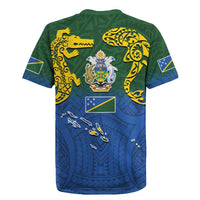 Solomon Islands Rugby Jersey The Guardians-Tribal Crocodile and Shark Melanesian Tattoo LT03 - Polynesian Pride