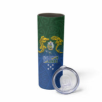 Solomon Islands Skinny Tumbler The Guardians-Tribal Crocodile and Shark Melanesian Tattoo LT03 - Polynesian Pride