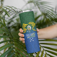Solomon Islands Skinny Tumbler The Guardians-Tribal Crocodile and Shark Melanesian Tattoo LT03 - Polynesian Pride