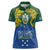 Solomon Islands Women Polo Shirt The Guardians-Tribal Crocodile and Shark Melanesian Tattoo