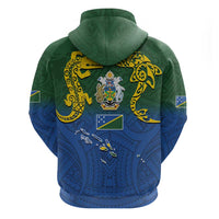 Solomon Islands Zip Hoodie The Guardians-Tribal Crocodile and Shark Melanesian Tattoo LT03 - Polynesian Pride