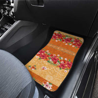 Hawaii Hibiscus Car Mats Turtles and Tribal Motifs Vintage Floral Style LT03 - Polynesian Pride