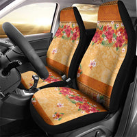 Hawaii Hibiscus Car Seat Cover Turtles and Tribal Motifs Vintage Floral Style LT03 - Polynesian Pride