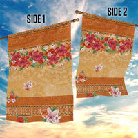 Hawaii Hibiscus Garden Flag Turtles and Tribal Motifs Vintage Floral Style LT03 - Polynesian Pride