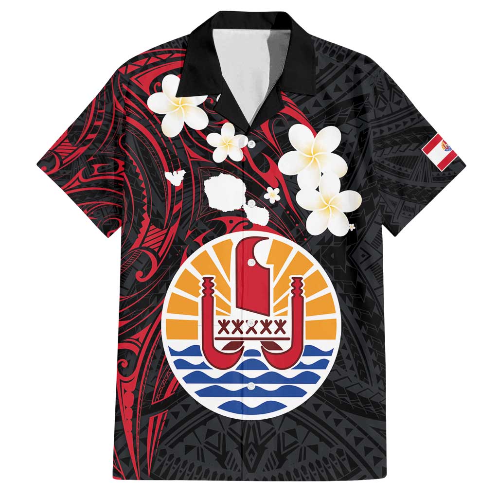 French Polynesia Tiare Day Family Matching Off Shoulder Maxi Dress and Hawaiian Shirt Seal and Polynesian Pattern