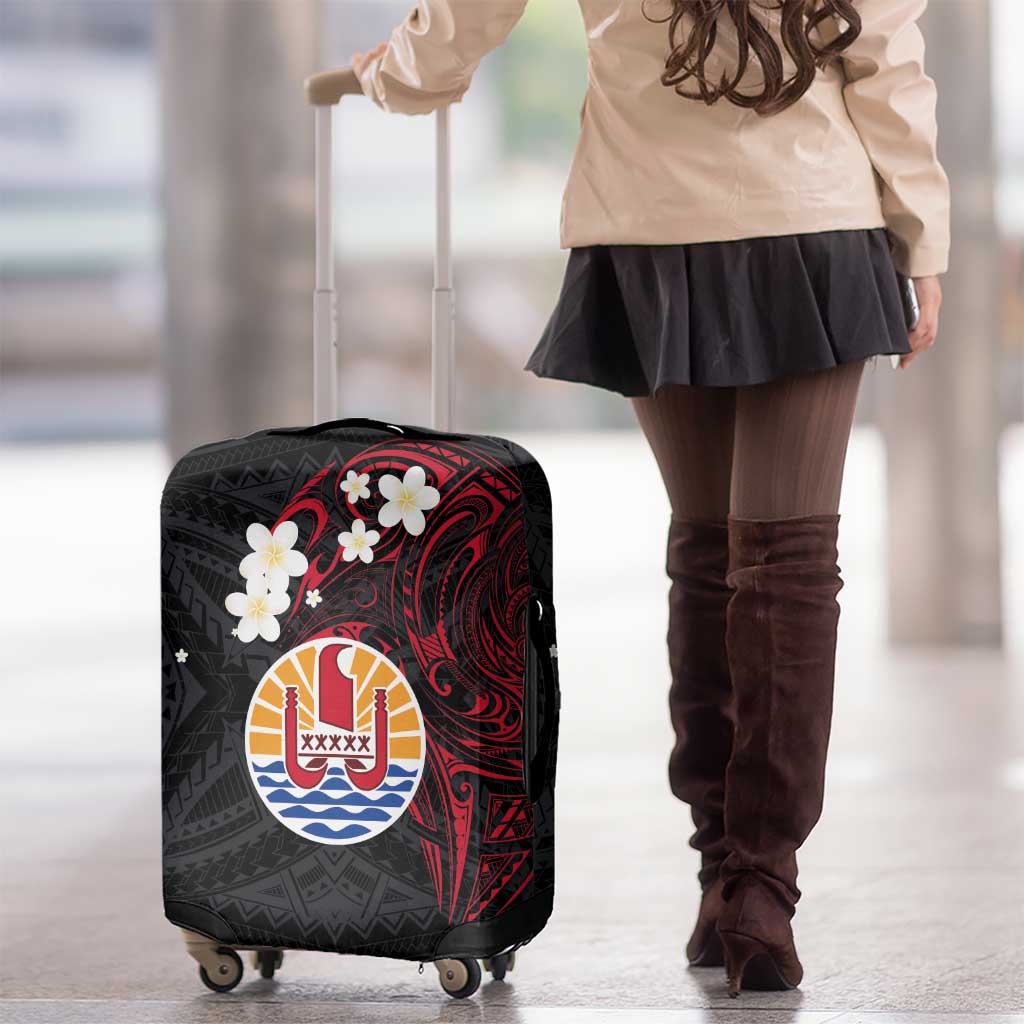 French Polynesia Tiare Day Luggage Cover Seal and Polynesian Pattern