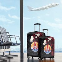 French Polynesia Tiare Day Luggage Cover Seal and Polynesian Pattern