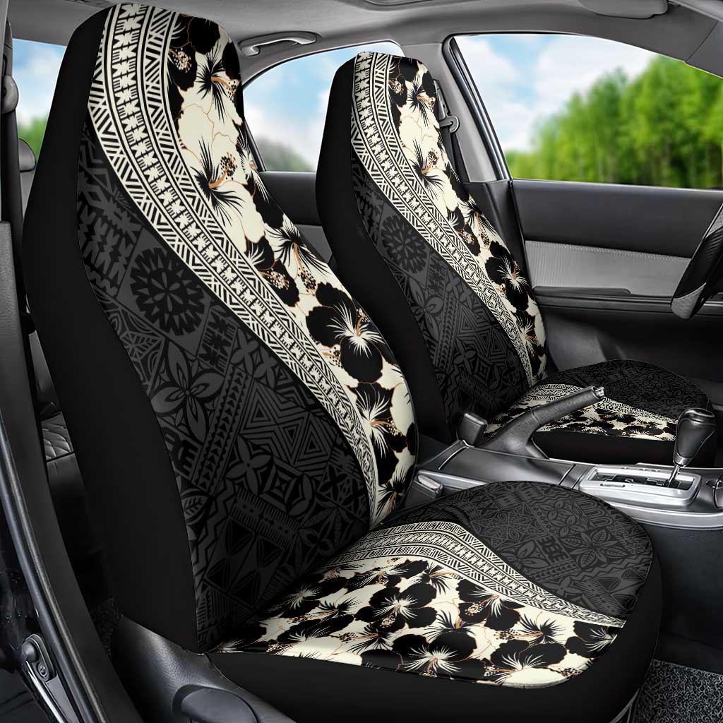 Bula Hibiscus Festival Car Seat Cover Tapa Pattern Half Style LT03 - Polynesian Pride