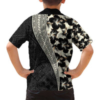 Bula Hibiscus Festival Family Matching Summer Maxi Dress and Hawaiian Shirt Tapa Pattern Half Style LT03 - Polynesian Pride