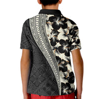 Bula Hibiscus Festival Kid Polo Shirt Tapa Pattern Half Style LT03 - Polynesian Pride