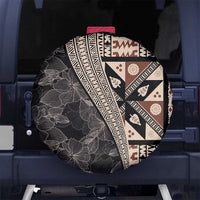 Bula Hibiscus Festival Spare Tire Cover Fijian Masi Pattern Half Style LT03 - Polynesian Pride