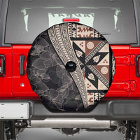 Bula Hibiscus Festival Spare Tire Cover Fijian Masi Pattern Half Style LT03 - Polynesian Pride