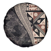 Bula Hibiscus Festival Spare Tire Cover Fijian Masi Pattern Half Style LT03 - Polynesian Pride