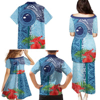 Fiji Day Family Matching Puletasi and Hawaiian Shirt Tapa Pattern and Hibiscus Flower LT03 - Polynesian Pride