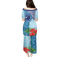 Fiji Day Family Matching Puletasi and Hawaiian Shirt Tapa Pattern and Hibiscus Flower LT03 - Polynesian Pride