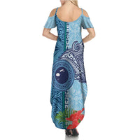 Fiji Day Family Matching Summer Maxi Dress and Hawaiian Shirt Tapa Pattern and Hibiscus Flower LT03 - Polynesian Pride