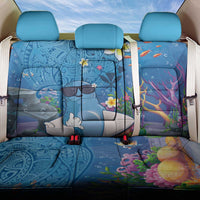 Aloha Hawaiian Monk Seal Back Car Seat Cover Polynesian Tattoo The Ocean and Undersea Vibe LT03 One Size Blue - Polynesian Pride