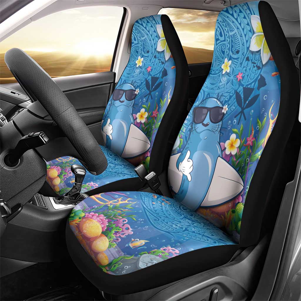 Aloha Hawaiian Monk Seal Car Seat Cover Polynesian Tattoo The Ocean and Undersea Vibe LT03 - Polynesian Pride
